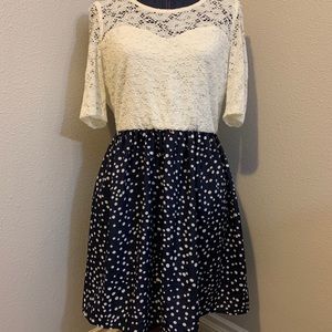 Black and white dress